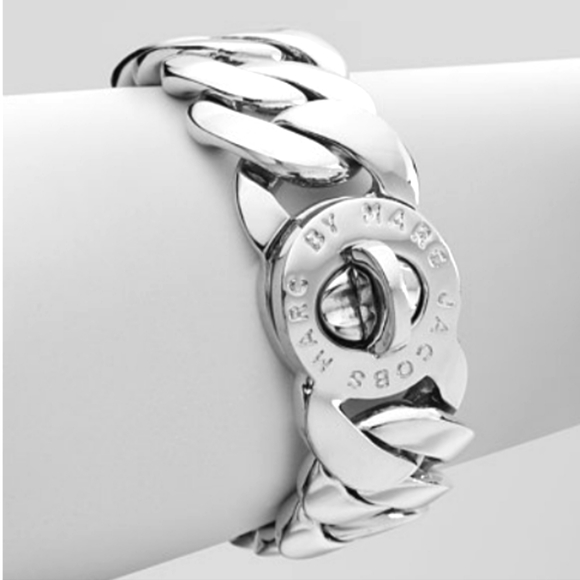 Marc By Marc Jacobs Jewelry - MARC BY MARC JACOBS silver tone Katie turn lock Bracelet Large thick link